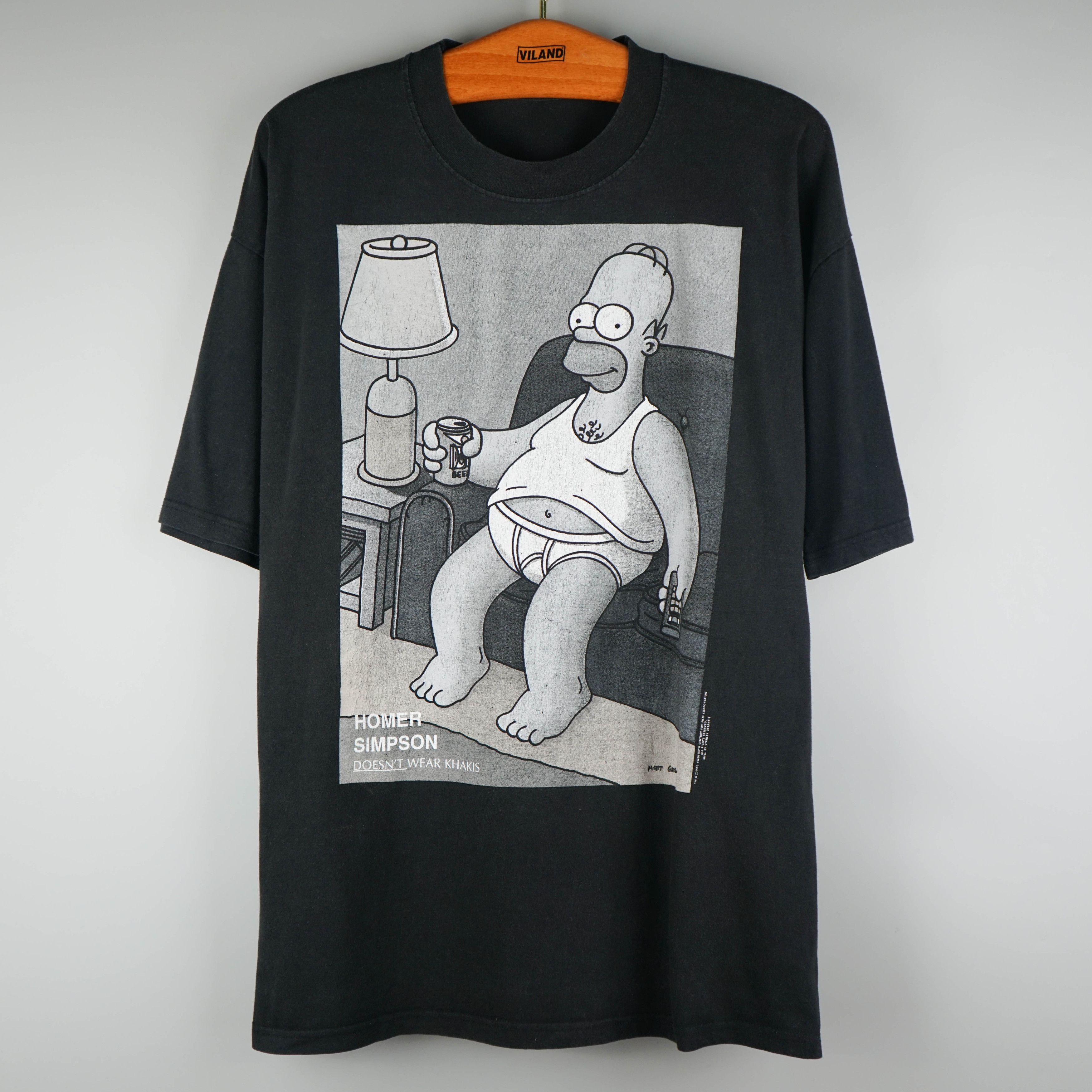 Cartoon Network × The Simpsons × Vintage Vintage 1995 Homer Simpson On A Couch T-Shirt Size US XL / EU 56 / 4 - 1 Thumbnail