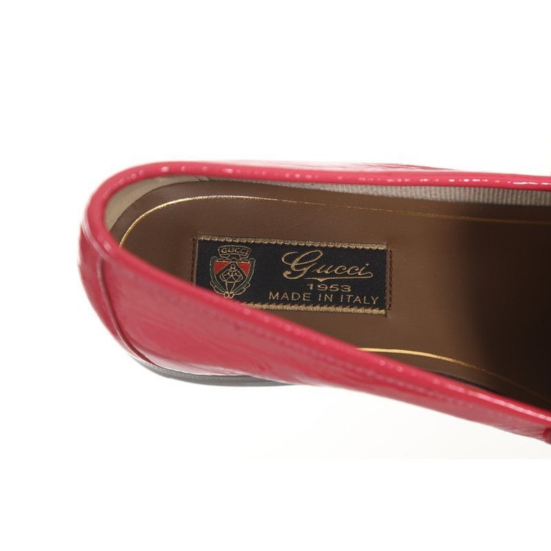 Gucci Gucci Pink Patent Leather Loafers - Size US 6.5 / EU 39-40 - 8 Thumbnail