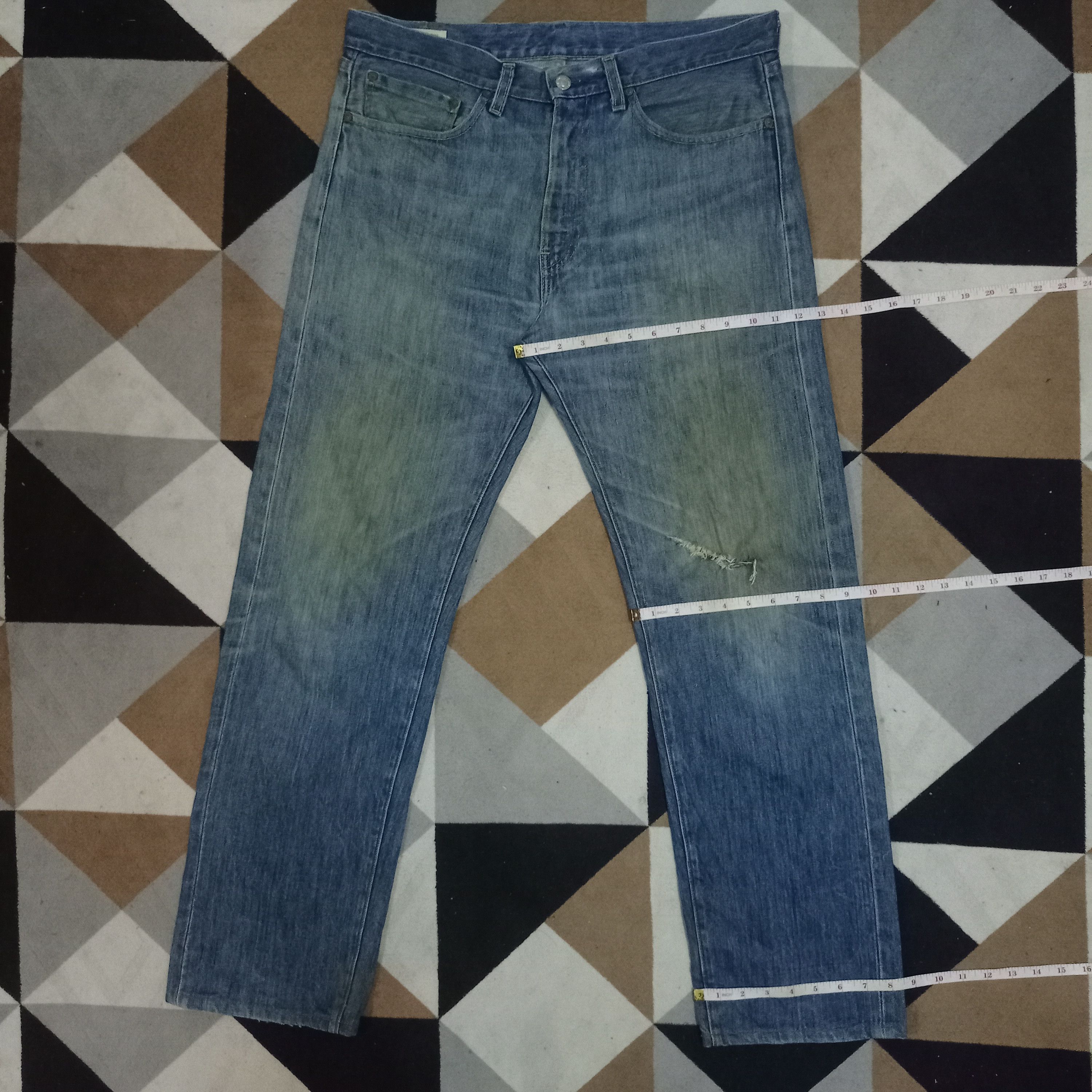 Levi's Vintage USA Levis Big E Mud Wash Baggy Jeans 36x31 Size US 36 / EU 52 - 12 Thumbnail