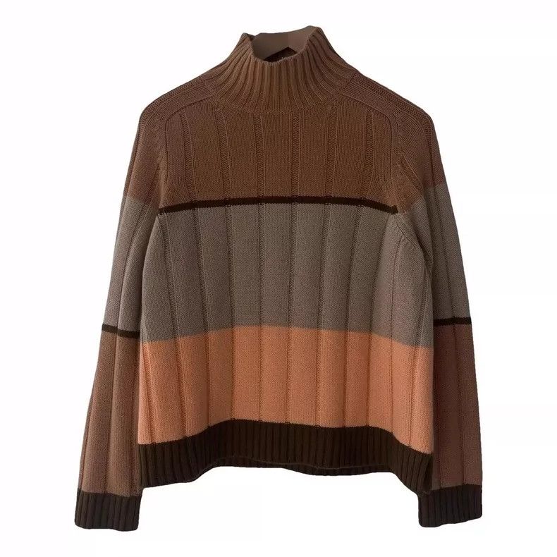 Loro Piana Loro Piana Women's Striped Cashmere Sweater Size US S / EU 44-46 / 1 - 1 Thumbnail
