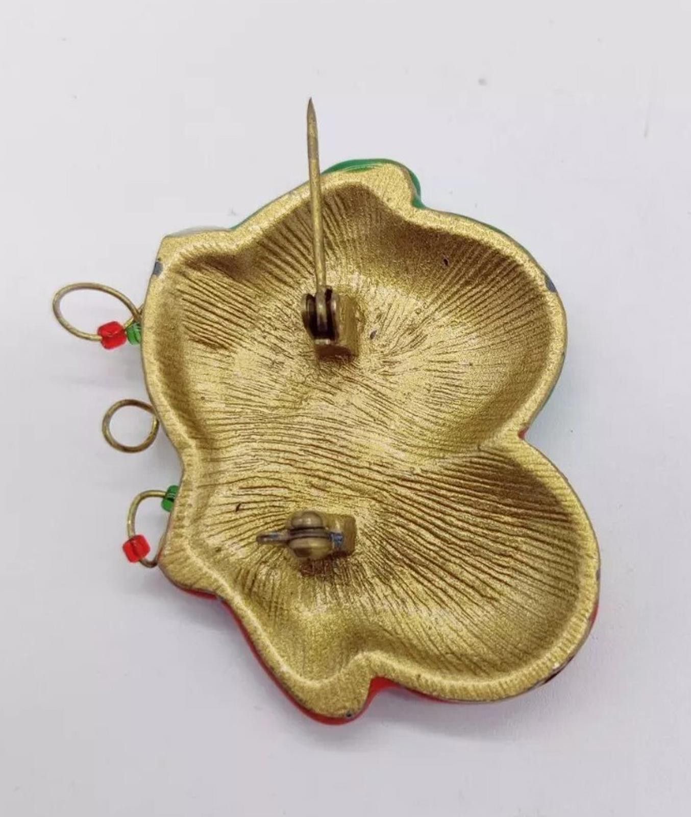 The Unbranded Brand Vintage Christmas Figural Mittens Brooch Pin Snowflake Heart Size ONE SIZE - 3 Thumbnail