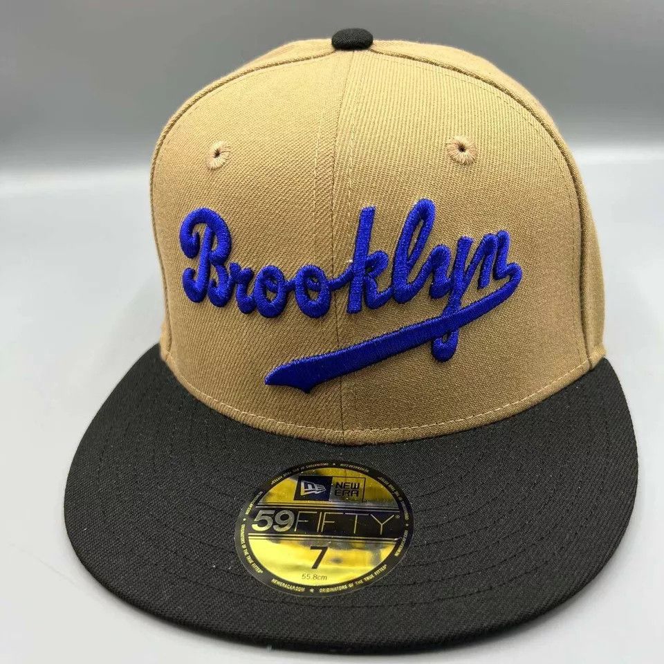 New Era Brooklyn Dodgers Hat Men 7 Jackie Robinson MLB Fitted Cap Size ONE SIZE - 3 Thumbnail