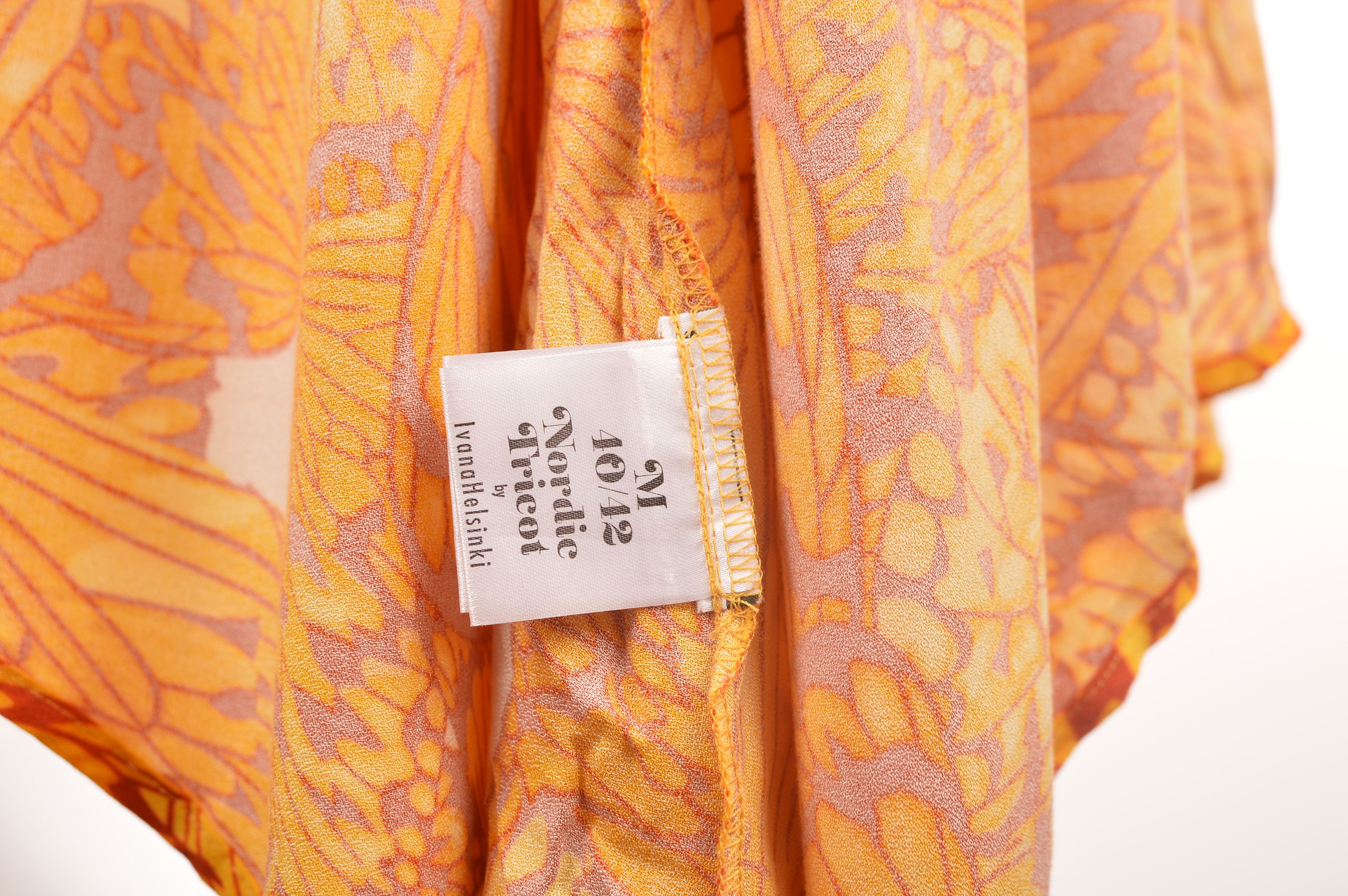 Designer Nordic Tricot by Ivana Helsinki Butterfly Pattern Dress Size M / US 6-8 / IT 42-44 - 7 Thumbnail