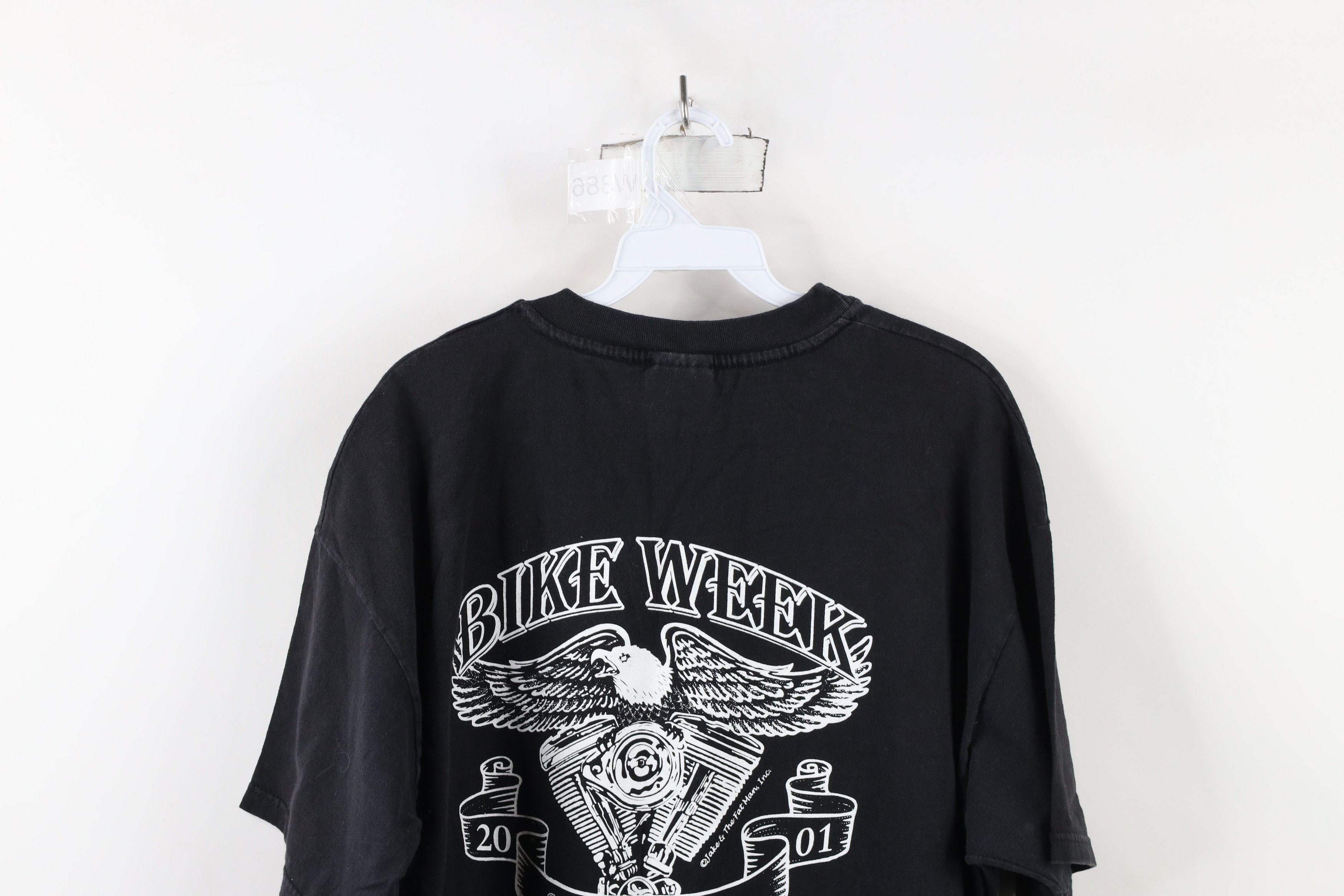 Vintage Vintage Y2K 2001 Beach Bike Week Eagle Tribal T-Shirt Black Size US XL / EU 56 / 4 - 12 Thumbnail