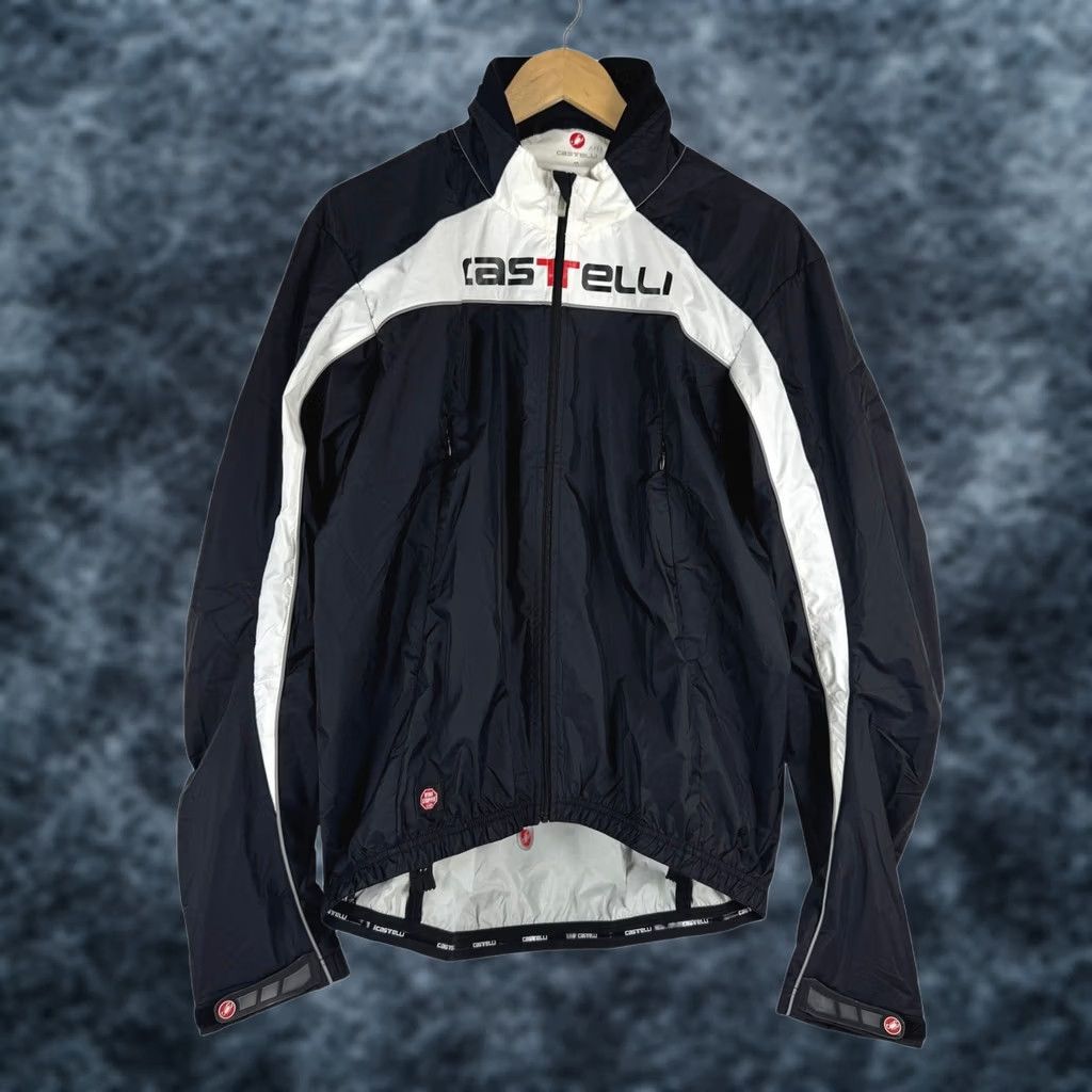 Vintage Castelli Cycling Jacket Mens XXL Black White Windstopper Fusione Rosso Corsa Size US XXL / EU 58 / 5 - 1 Thumbnail
