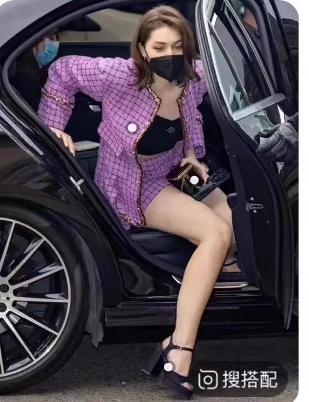 Chanel Chanel 22 purple plaid soft tweed sequin coat Nextarrow-250 Size XXS / US 00 / IT 34 - 7 Thumbnail