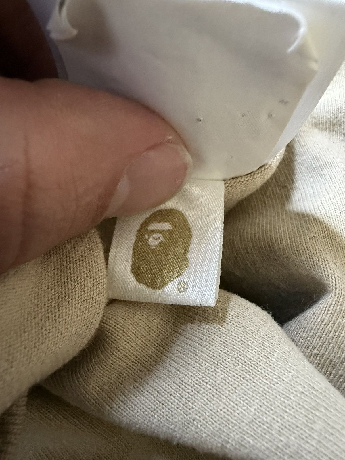 Bape Bape college tee tan Size US M / EU 48-50 / 2 - 5 Thumbnail