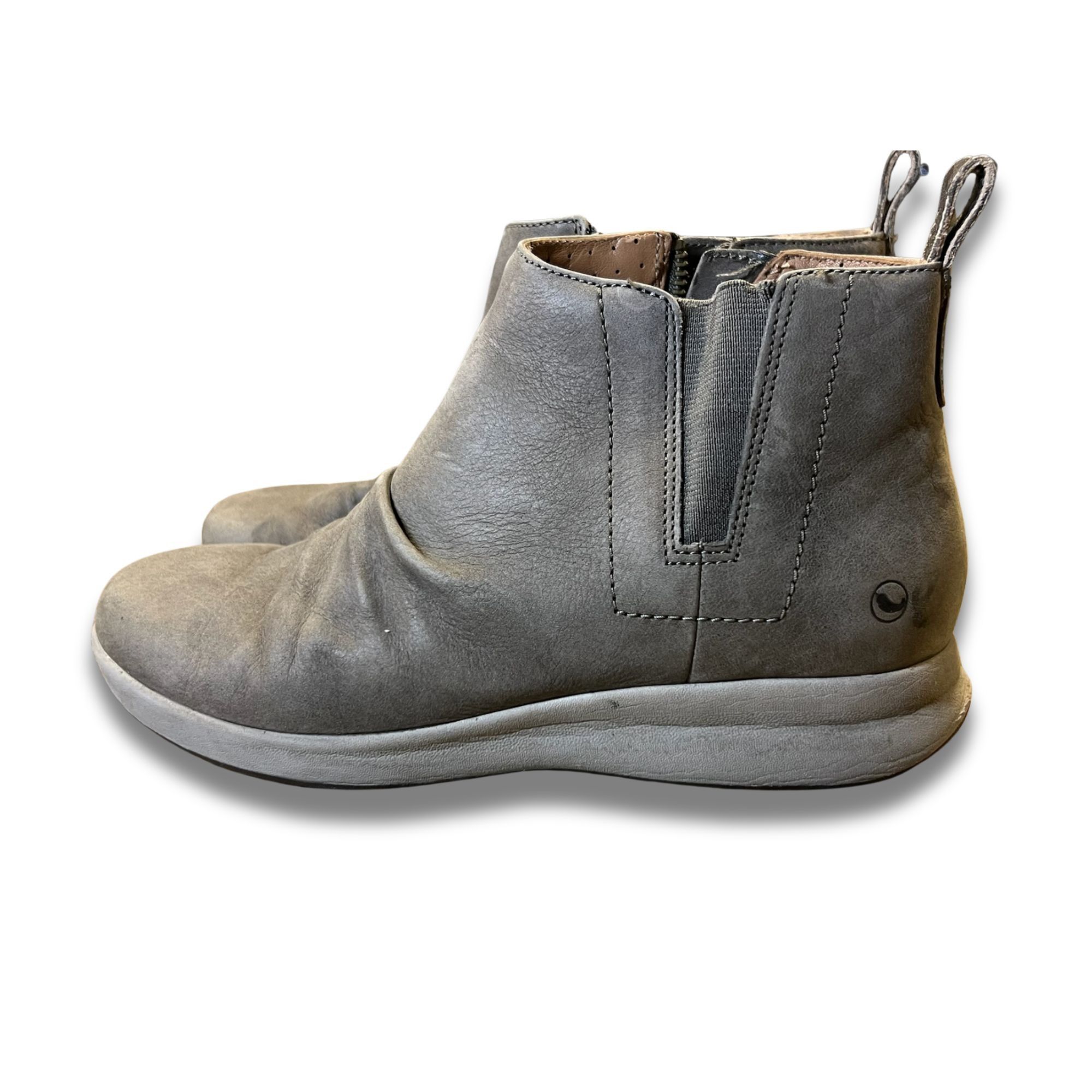 Clarks Clarks Unstructured Womens Ankle Boots Gray Leather Size 7 L Size US 7 / IT 37 - 4 Thumbnail