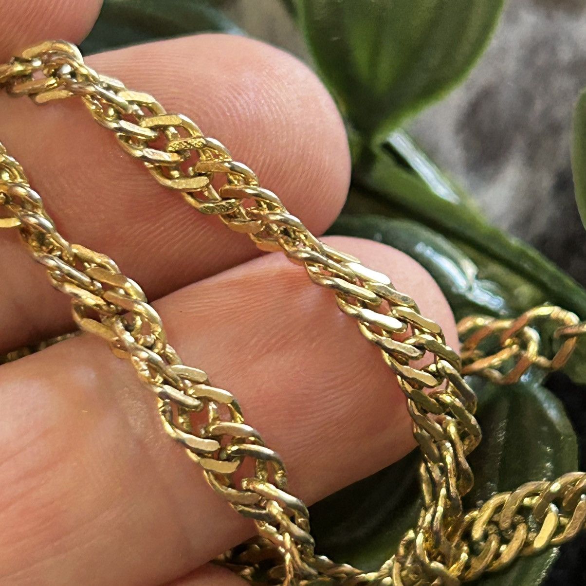 Vintage Vintage 80s gold tone twisted di-cut rope chain necklace Size ONE SIZE - 5 Thumbnail