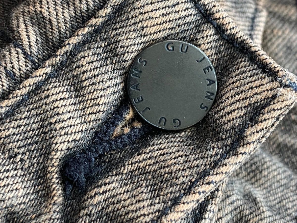 GU Gu Brown Wash Style Barrel Leg Jeans Size US 26 / EU 42 - 10 Thumbnail