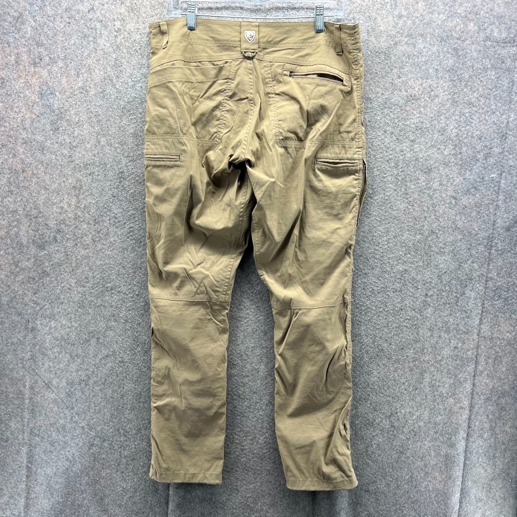 Vintage Kuhl Konfidant Air Pants Mens 34x30 Khaki Chino Flat Front Performance Stretch Size US 34 / EU 50 - 2 Thumbnail