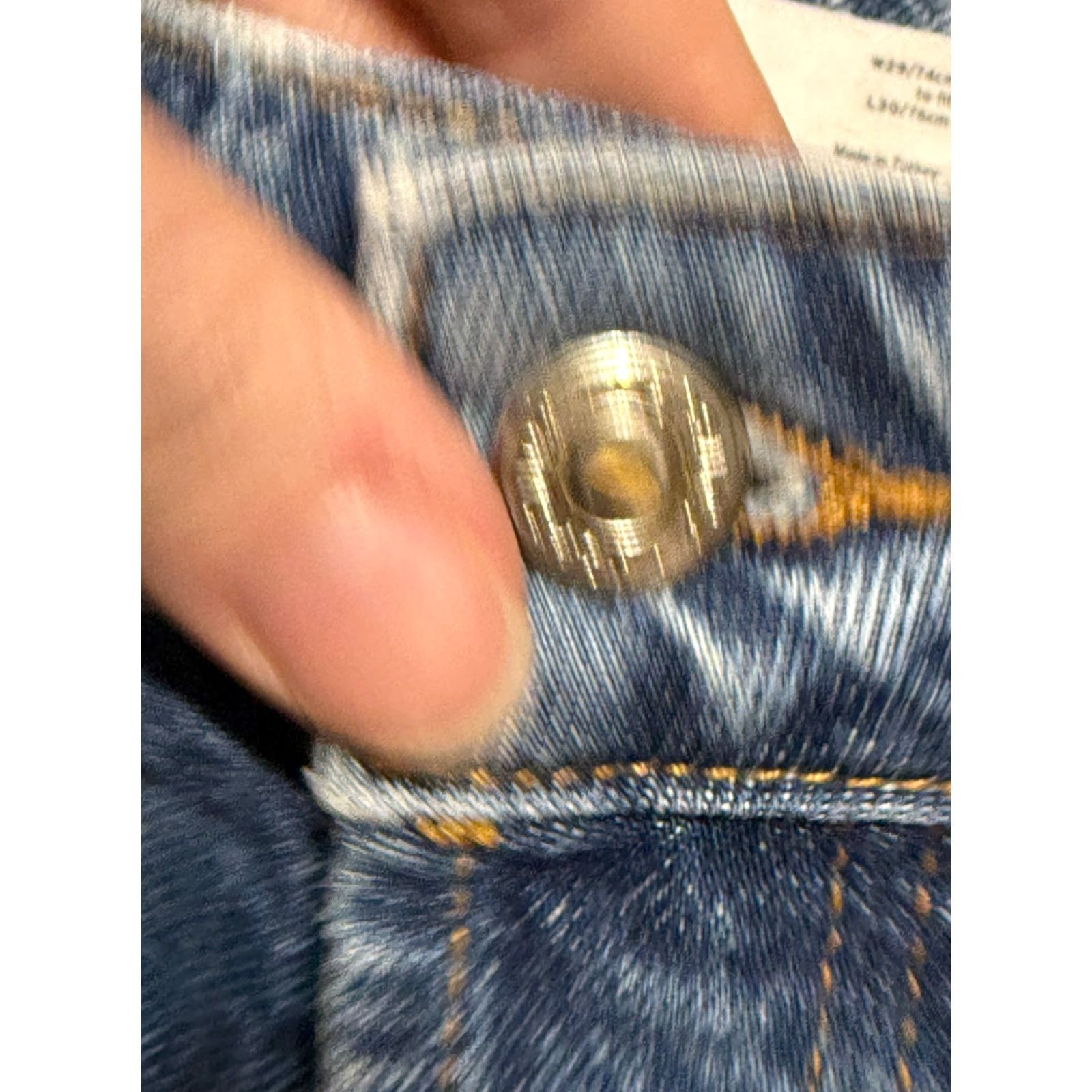 Topshop Topshop Jeans Women's 29 Blue Denim Straight High Rise Pockets Outdoor Size 29" - 3 Thumbnail