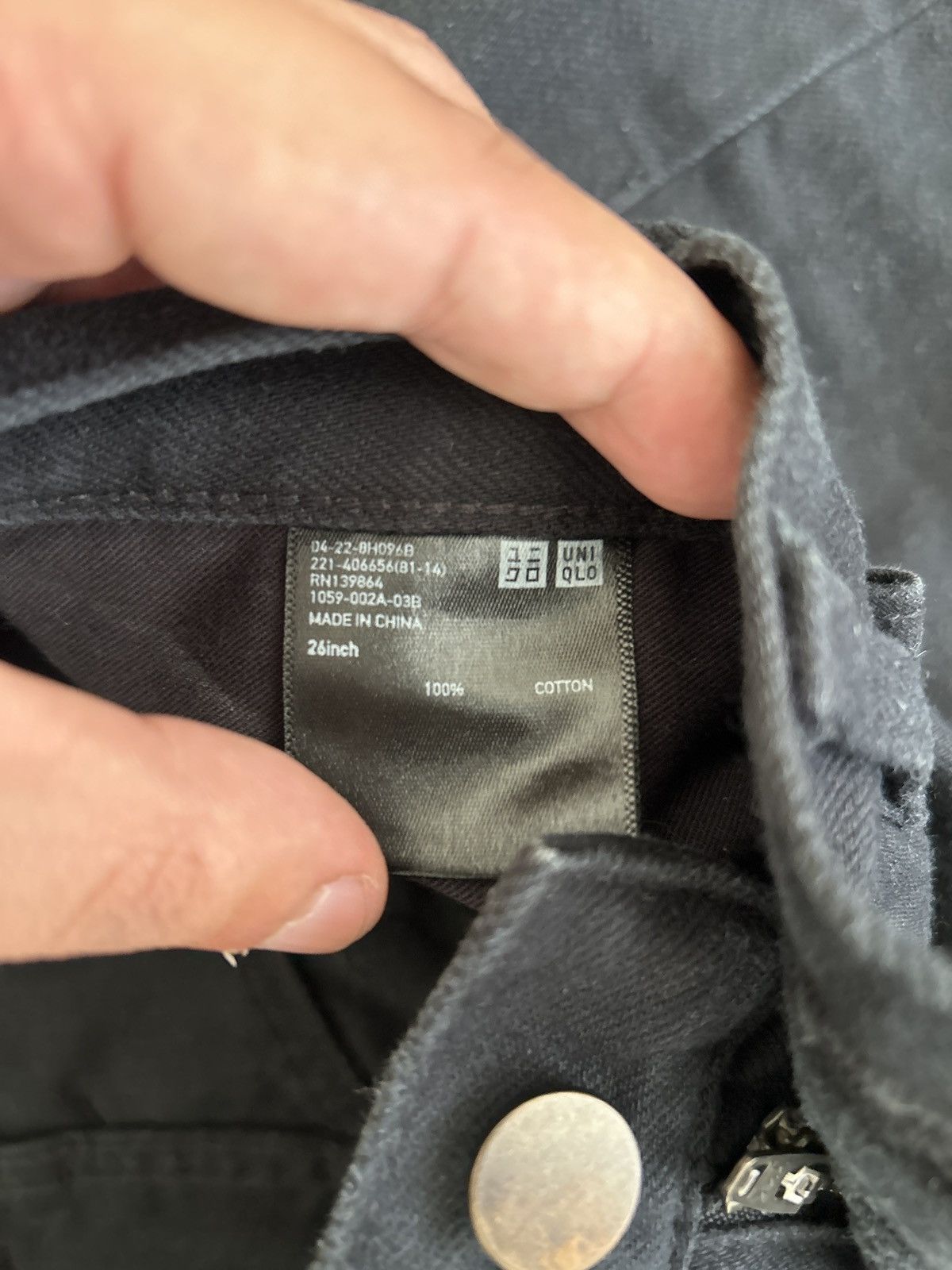 Uniqlo Uniqlo U black jeans size 26 Size 26" / US 2 / IT 38 - 3 Thumbnail