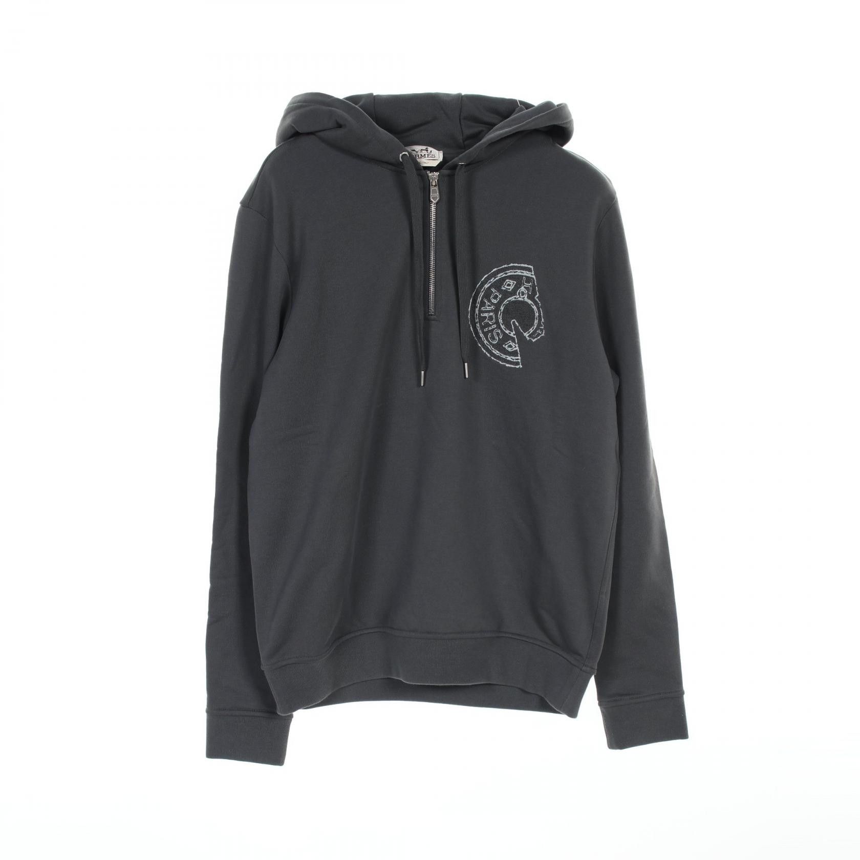 Hermes Hermes Hermes Clous Desell Cotton Hoodie Textile Sweatshirts & Hoodies DUTY FREE for USA Size ONE SIZE - 1 Thumbnail