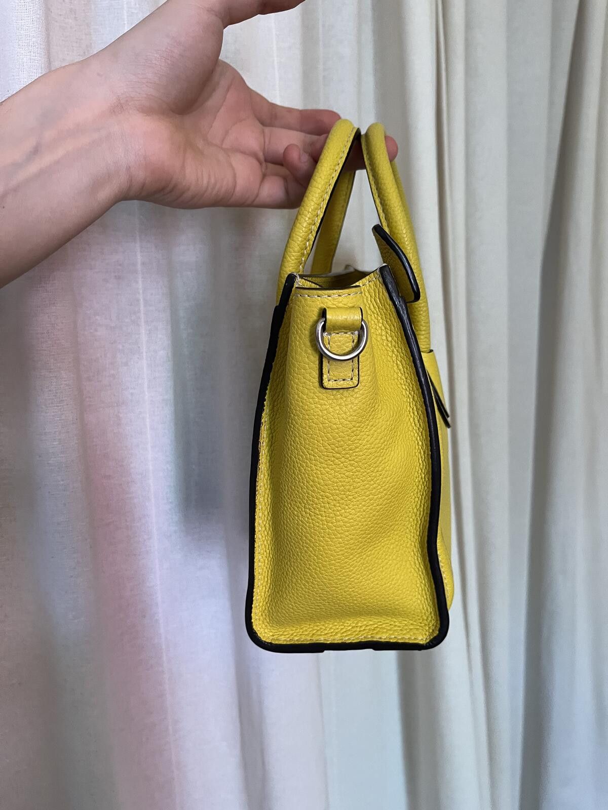 Celine CELINE PHOEBE PHILO 2011 YELLOW NANO LUGGAGE TOTE BAG Size ONE SIZE - 6 Thumbnail