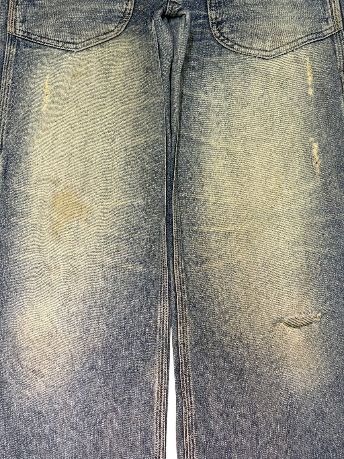 Marithe + Francois Girbaud Vintage Japanese Brand Buckle Back Carpenter Baggy Jeans Size 28" / US 6 / IT 42 - 3 Thumbnail