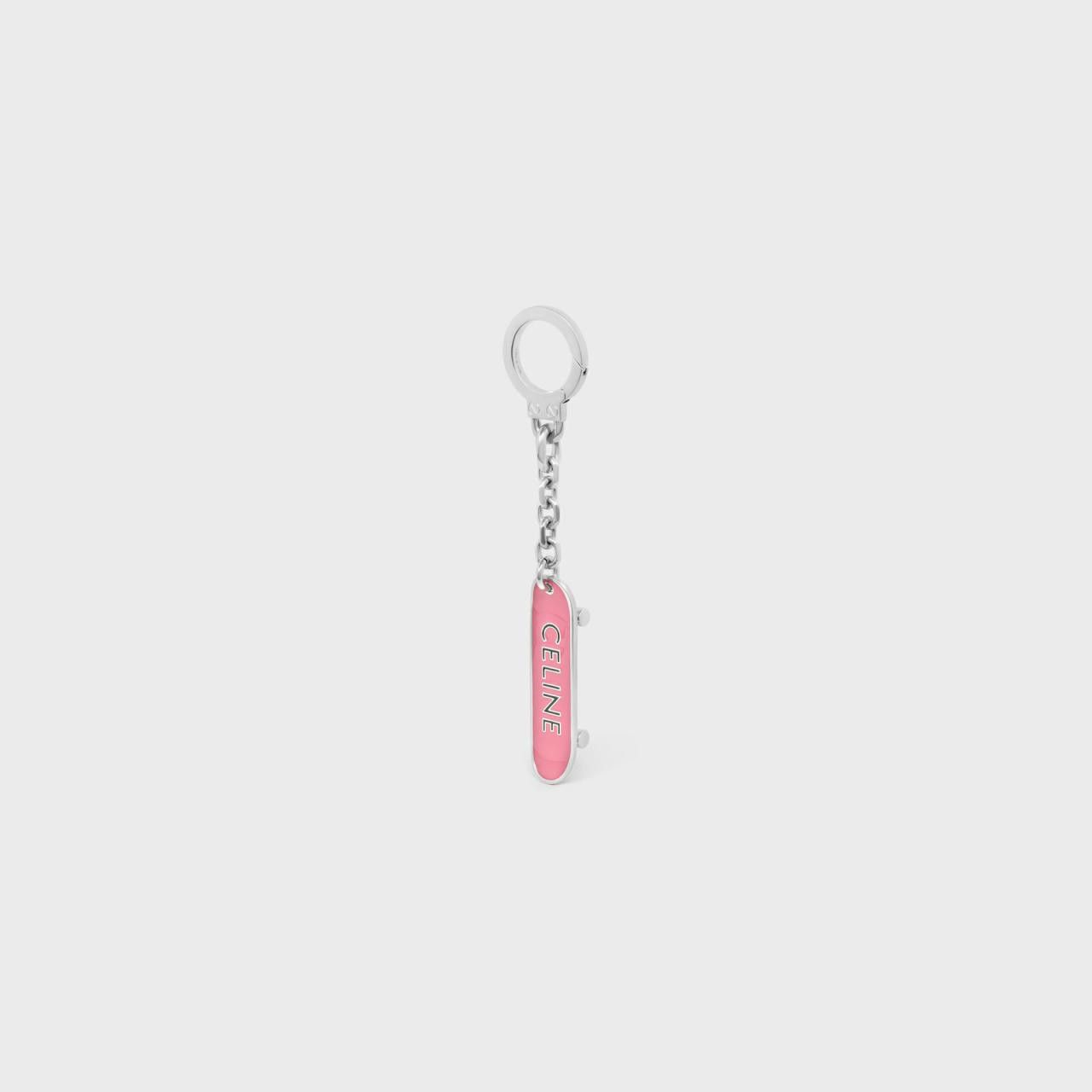 Celine o1bcso1str1124 Size: OS / Skateboard Charm in Sliver/Pink Size ONE SIZE - 2 Thumbnail