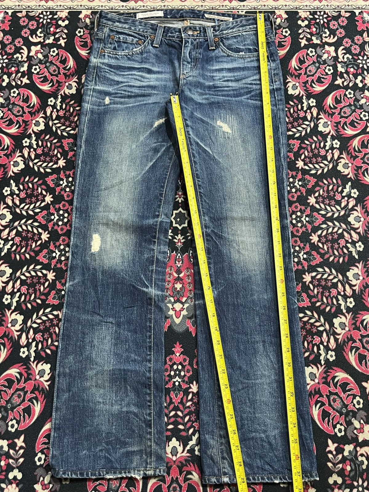 AG Adriano Goldschmied Adriano Goldschmied “The Kiss” Slim Straight Blue Faded Jean Size 27" / US 4 / IT 40 - 12 Thumbnail