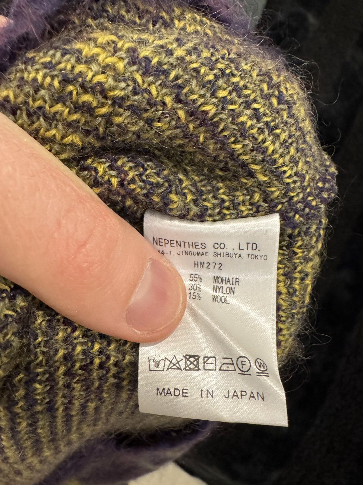 Needles Needles mohair purple argyle sweater Size US L / EU 52-54 / 3 - 4 Thumbnail