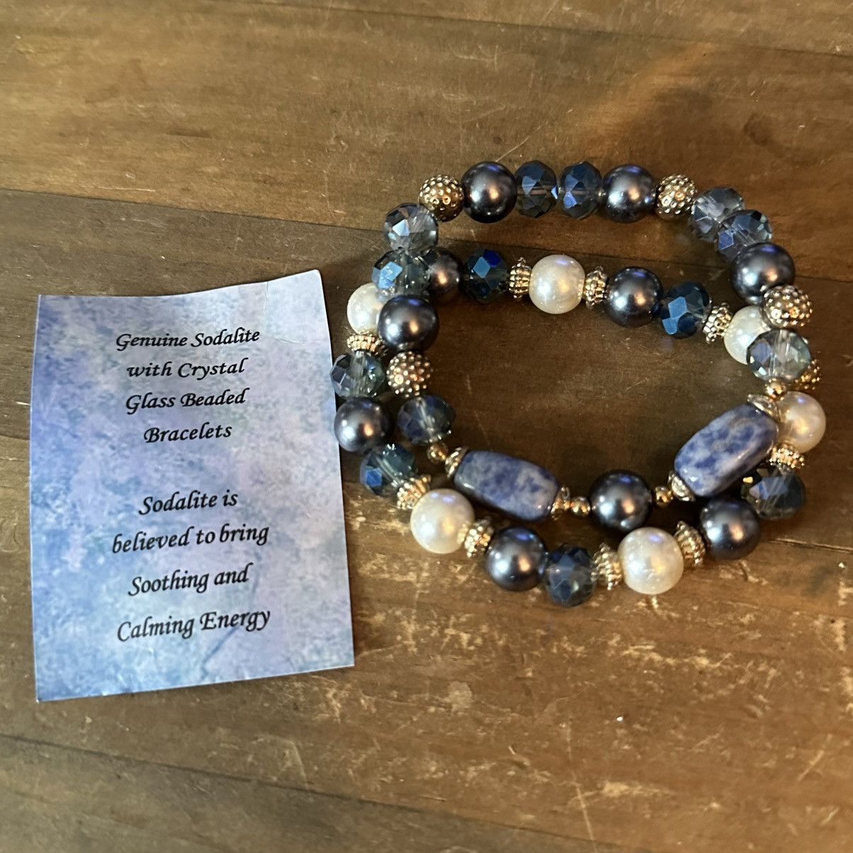 Other Sodalite and crystal glass bead bracelets Size ONE SIZE - 4 Thumbnail