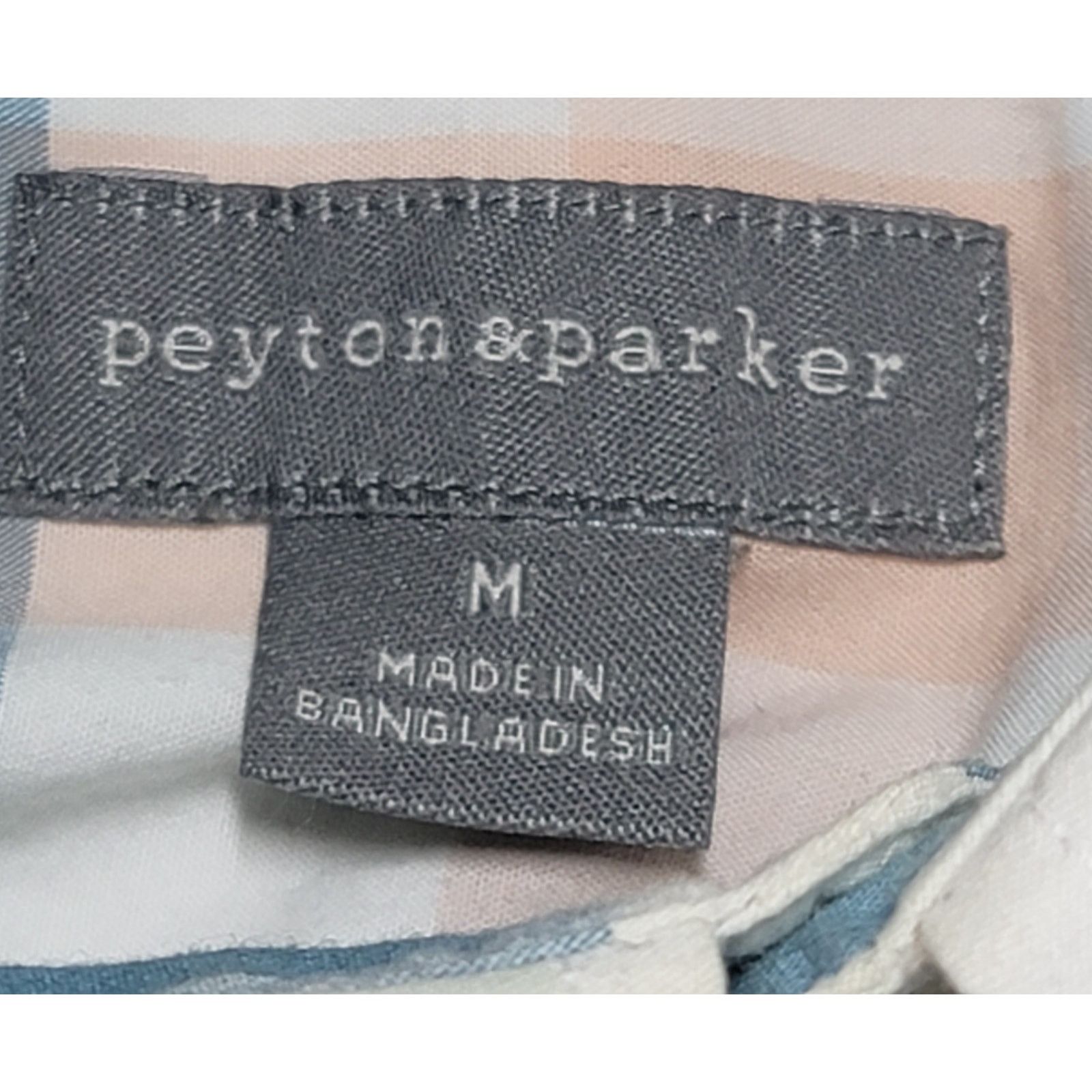 Other Peyton & Parker Blue Pink Check Button Up Top Medium Size M / US 6-8 / IT 42-44 - 4 Thumbnail