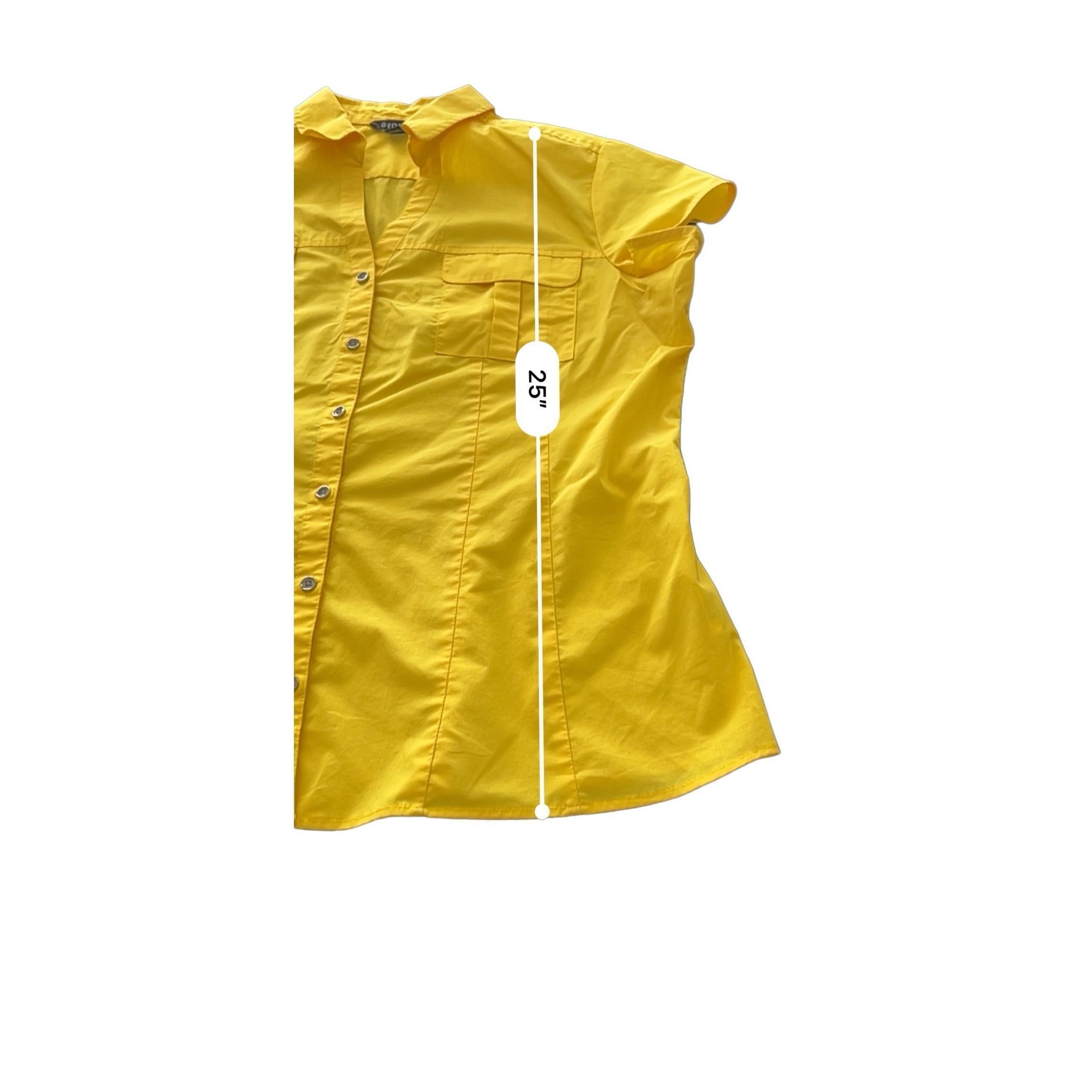 George George Studio Yellow Blouse size 16-18 Size XXL / US 16-18 / IT 52-54 - 5 Thumbnail