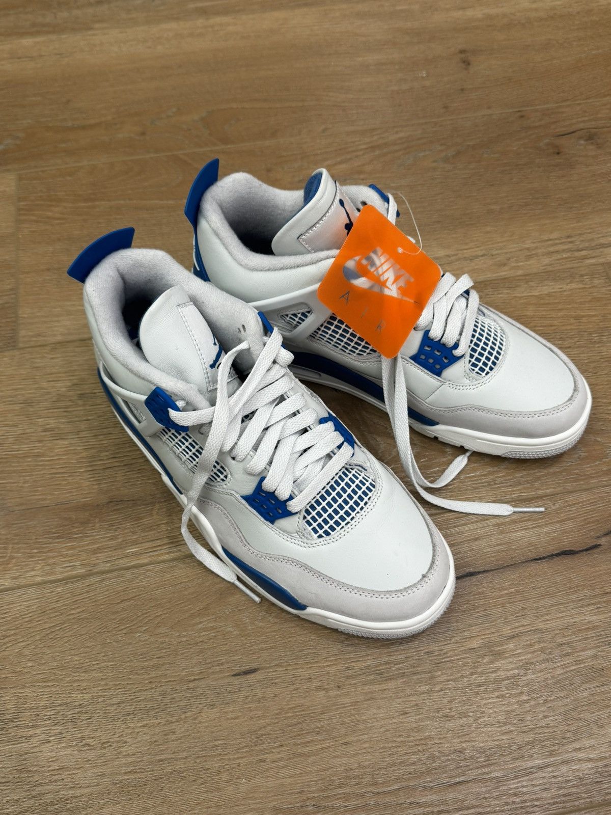 Jordan Brand × Nike Nike Air Jordan 4 Retro Military Industrial Blue Size US 8 / EU 41 - 2 Thumbnail