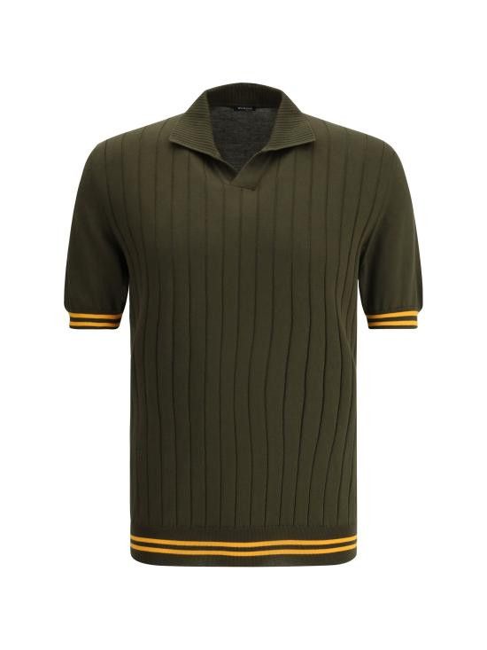 Kiton KITON Men Polo Shirts UMK0708V105A003 MILITAREAR GREEN Size US S / EU 44-46 / 1 - 1 Thumbnail