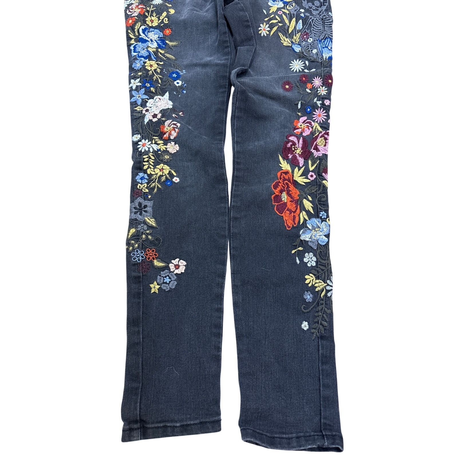 William Rast William Rast embroidered Perfect skinny Jean black junior 25 Size 25" / US 0 / IT 36 - 4 Thumbnail