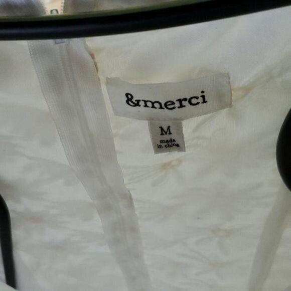 Designer &Merci Sz. M Embroidered White Daisies Lace Lined Baby Doll Size M / US 6-8 / IT 42-44 - 5 Thumbnail
