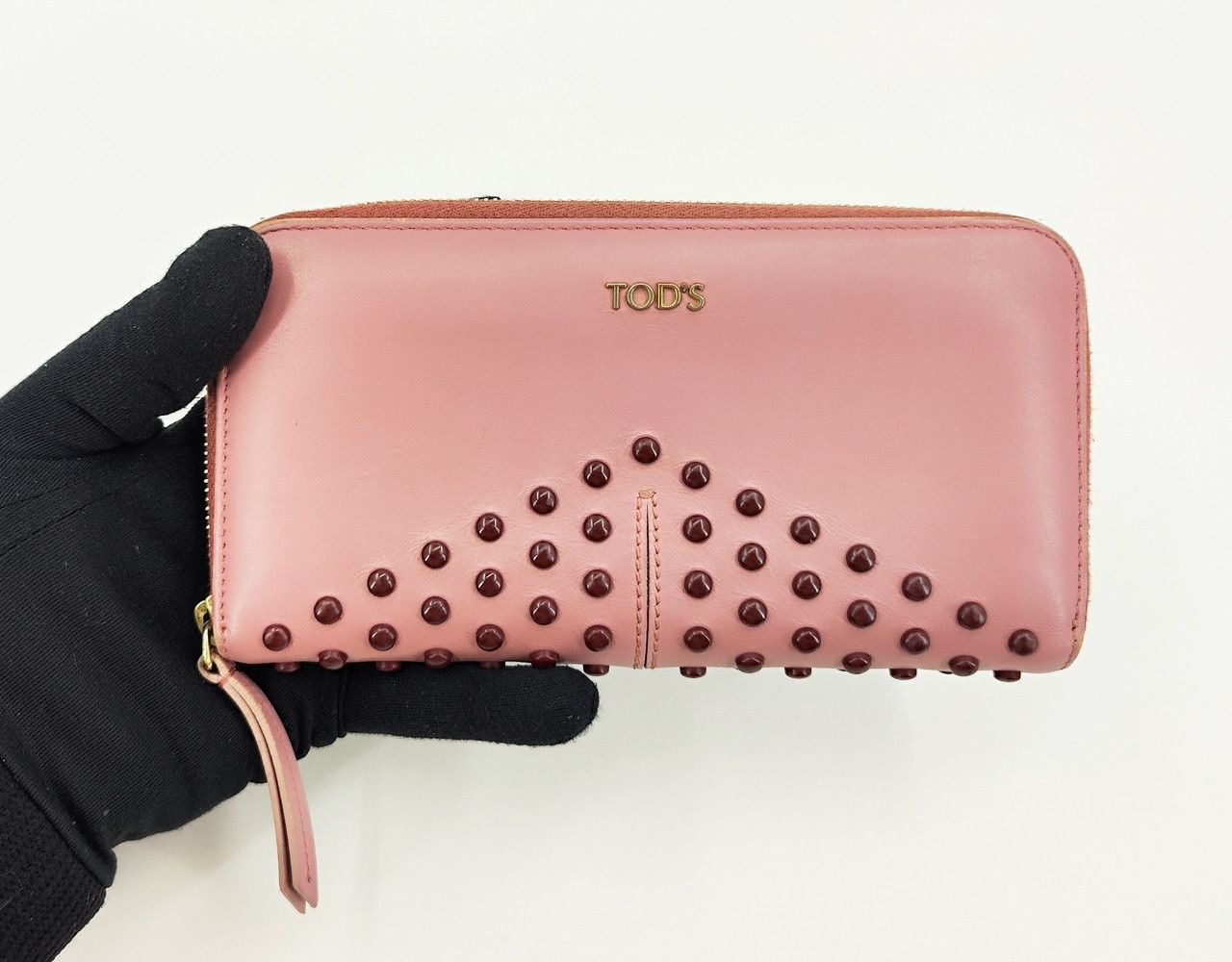 Tod's TOD'S zip around studs dusty pink long wallet Size ONE SIZE - 1 Thumbnail