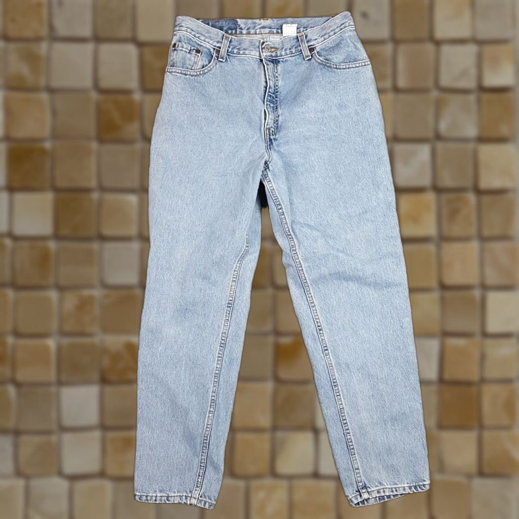 Levi's 90s Levi's Relaxed Tapered 550 Faded Women's Size 12 Denim Blue Jeans High Waist Size 34" / US 12 / IT 48 - 1 Thumbnail