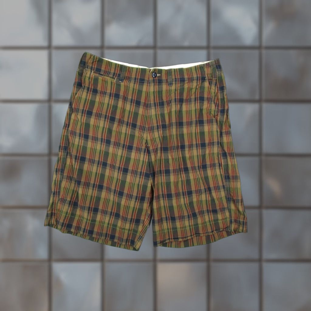 Polo Ralph Lauren Polo Jeans Ralph Lauren Shorts Mens 33 Green Plaid Chino Casual 90s Retro Beach City Gift Mens Size US XS / EU 42 / 0 - 1 Thumbnail