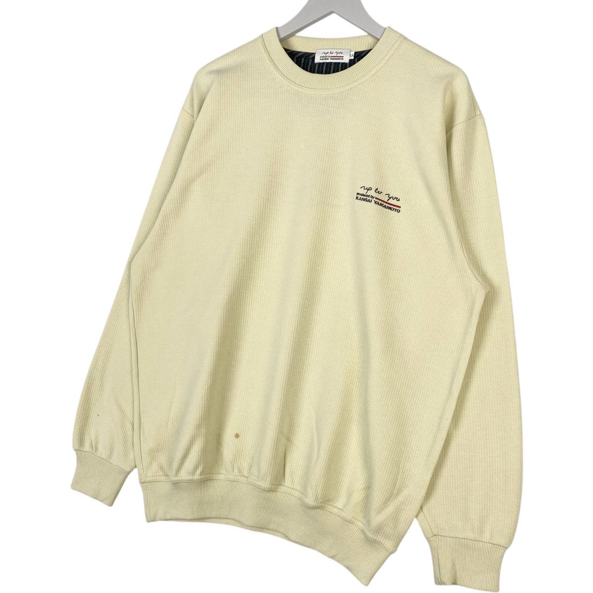 Kansai Yamamoto Vintage Kansai Yamamoto Crewneck Sweatshirt White Size L Size L / US 10 / IT 46 - 2 Thumbnail