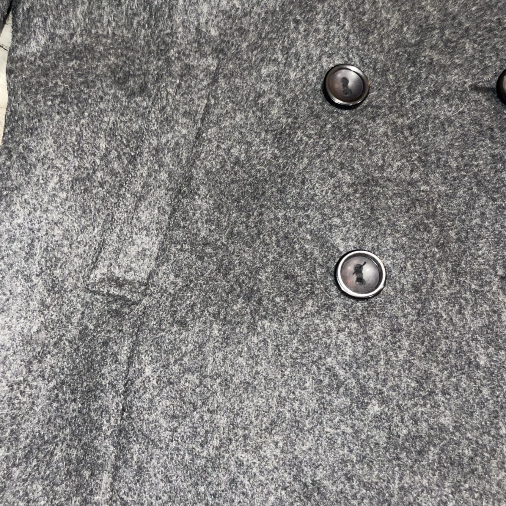 Vintage VINTAGE Apostrophe Women's Wool Buttoned Jacket Coat Lined 3 Button Gray Tweed Mid-Length Regular Size M Size M / US 6-8 / IT 42-44 - 6 Thumbnail