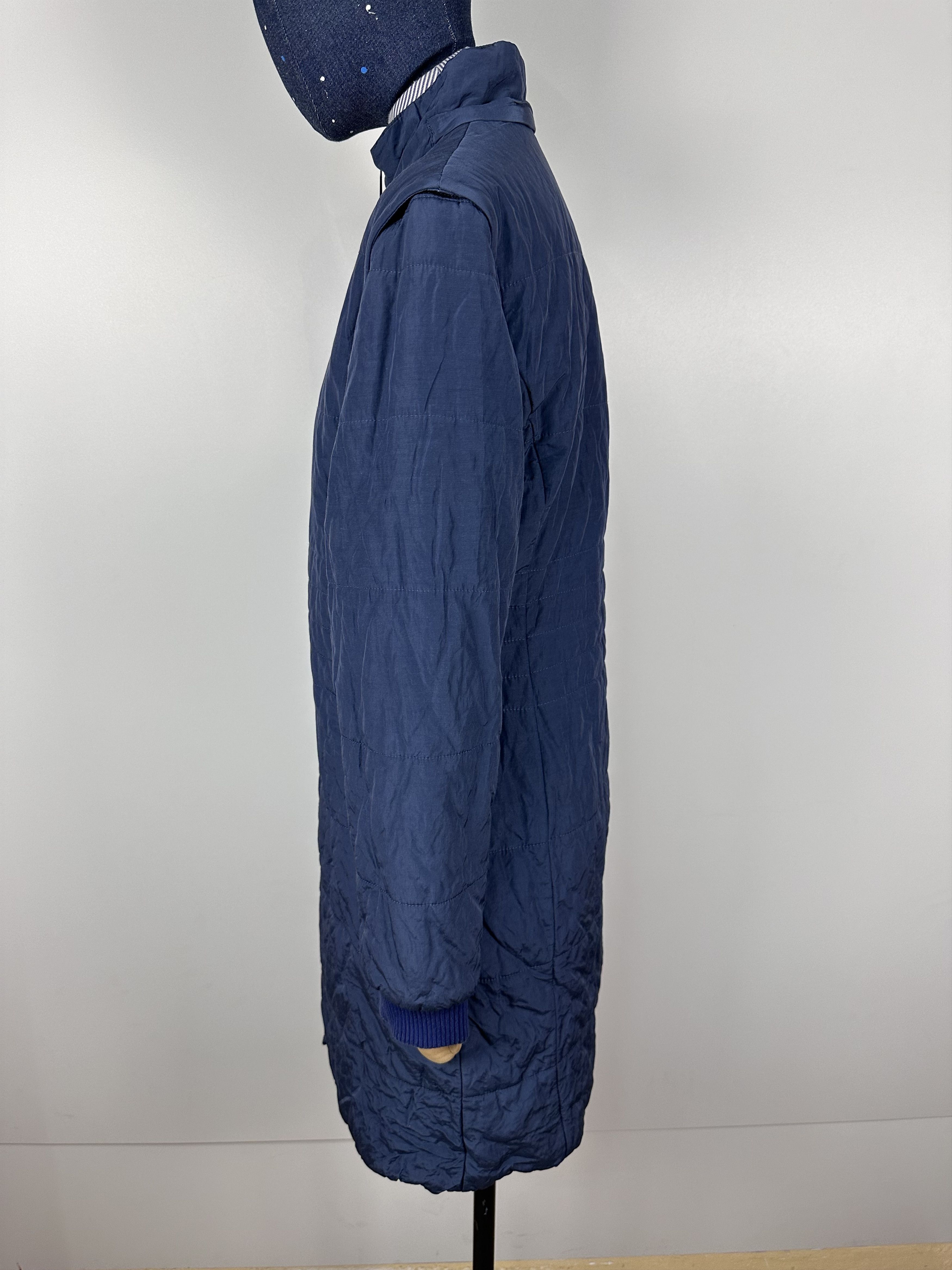 Versace × Vintage Versace Jeans Couture Long Jacket Vest Nylon Blue Size XS Size XS / US 0-2 / IT 36-38 - 6 Thumbnail