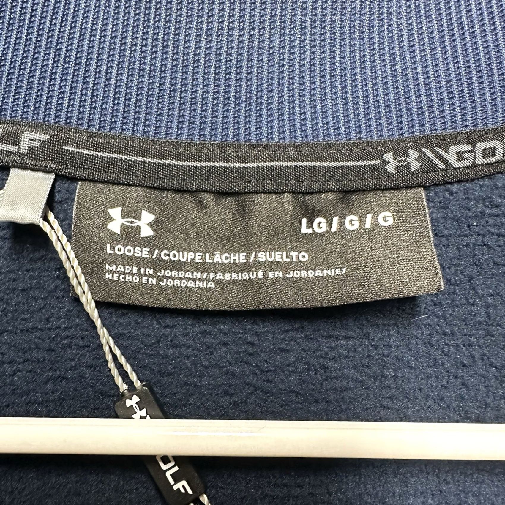 Under Armour Under Armour Pullover Mens Large Navy Blue SweaterFleece Golf Storm Loose Size US L / EU 52-54 / 3 - 5 Thumbnail