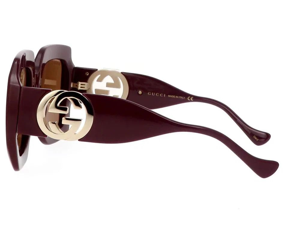 Gucci NEW GUCCI GG1022S-007 Brown Size ONE SIZE - 3 Thumbnail