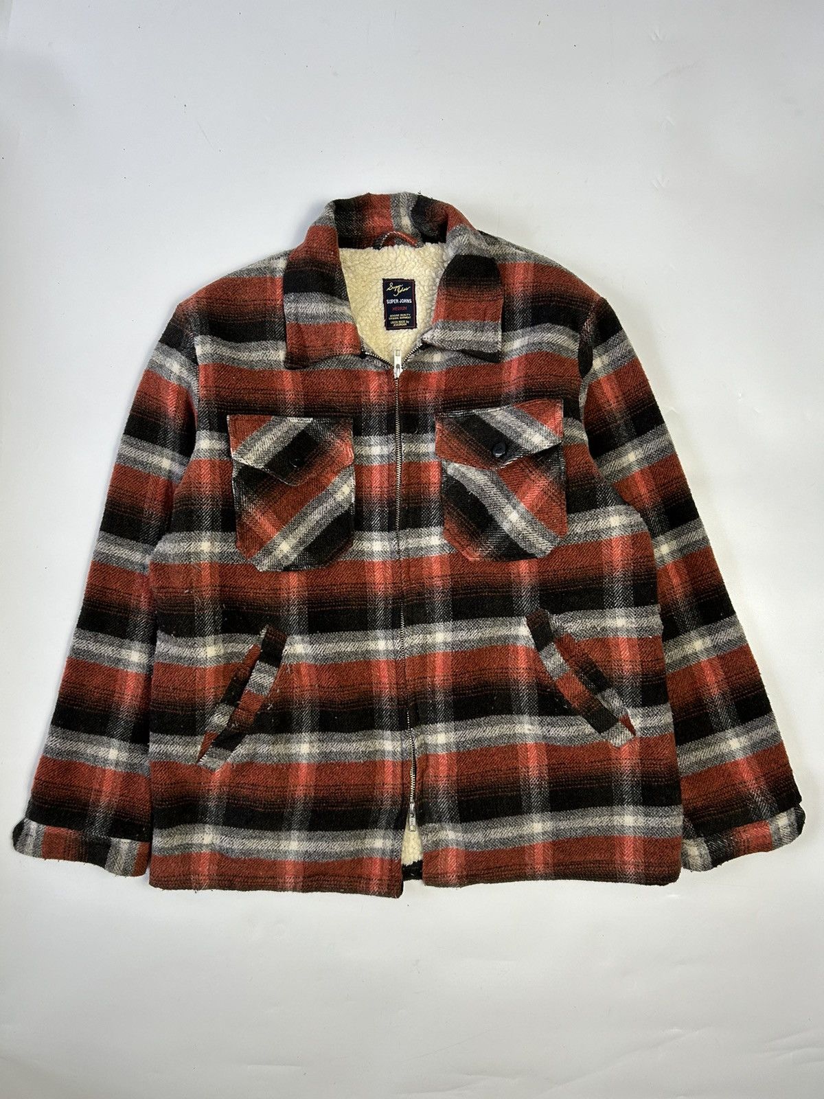 Vintage SUPER JOHNS UNION MADE BY JEMORGAN FLEECE JACKET Size US M / EU 48-50 / 2 - 1 Thumbnail
