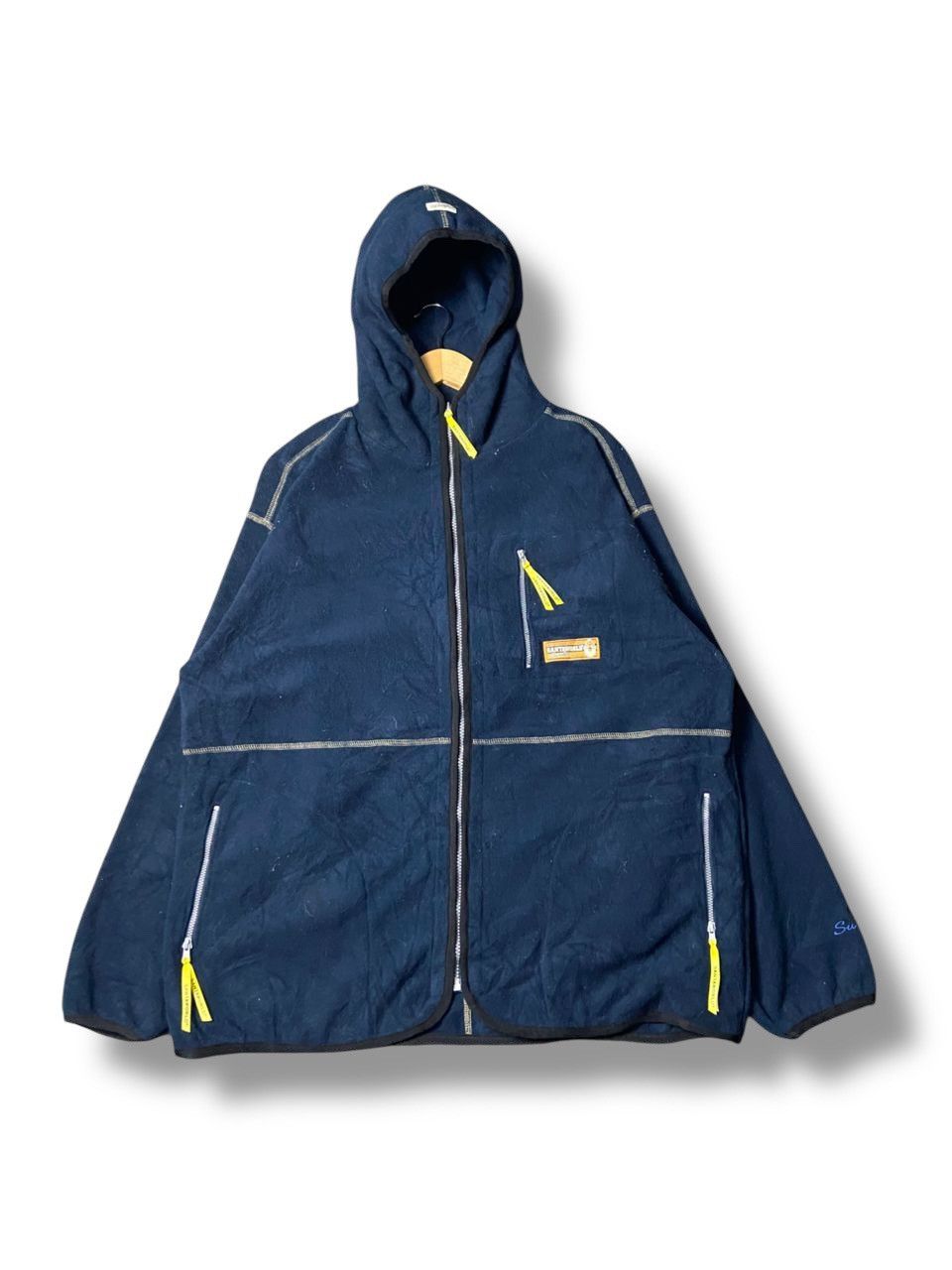 Japanese Brand Santaworld Sweden 1984 F Hooded Fleece Jacket (156) Size US XXL / EU 58 / 5 - 1 Thumbnail