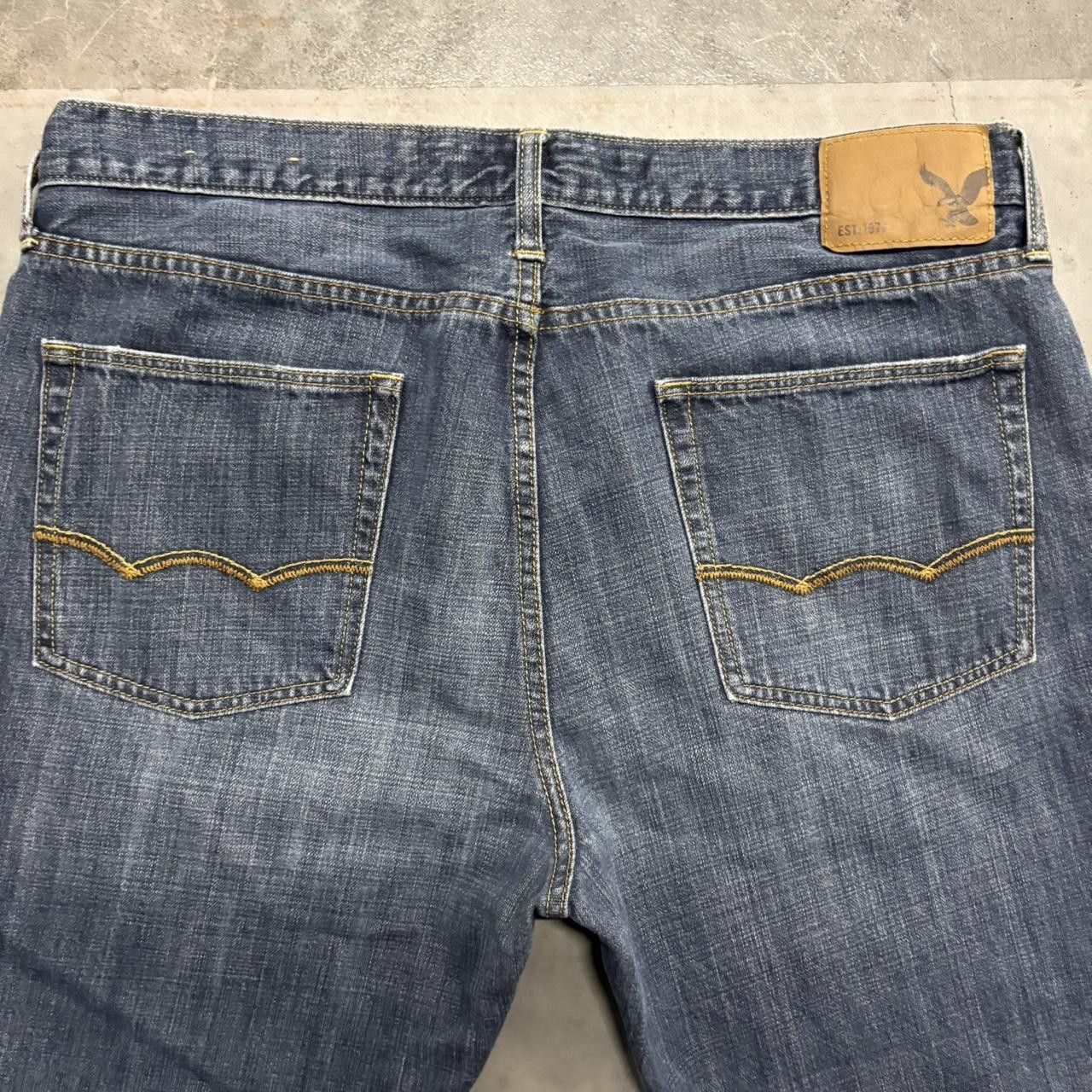 Vintage Crazy Vintage Y2K/2000s Baggy Streetwear Dark Blue Wash Denim Jeans! Size US 36 / EU 52 - 7 Thumbnail