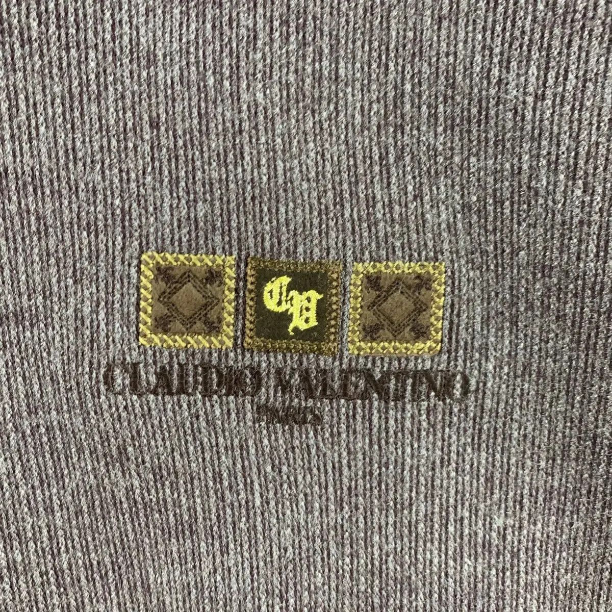 Vintage Vintage CLAUDIO VALENTINO PARIS Half Zipper Sweatshirt Size M / US 6-8 / IT 42-44 - 4 Thumbnail