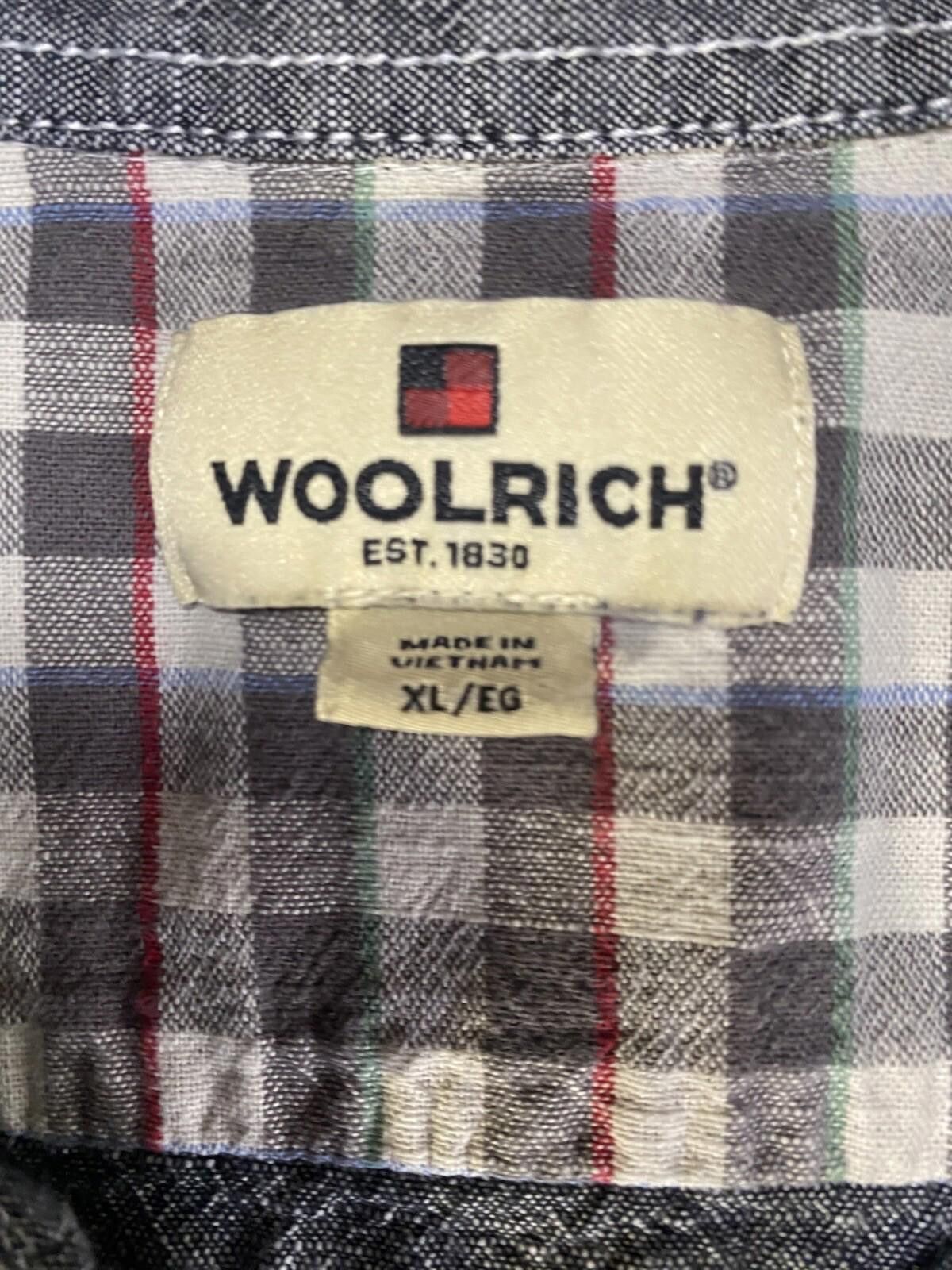Woolrich Woolen Mills Woolrich Mens Button Down Shirt SZ XL Gray Short Sleeve Size US XL / EU 56 / 4 - 4 Thumbnail
