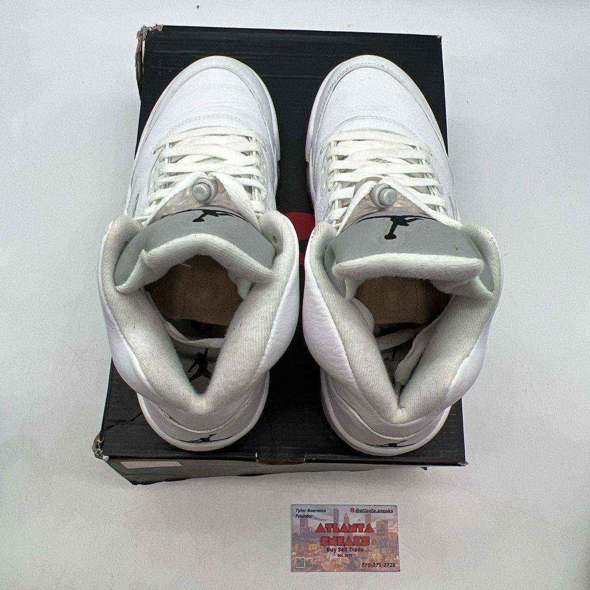 Jordan Brand Air Jordan 5 metallic white Size US 8 / EU 41 - 7 Thumbnail