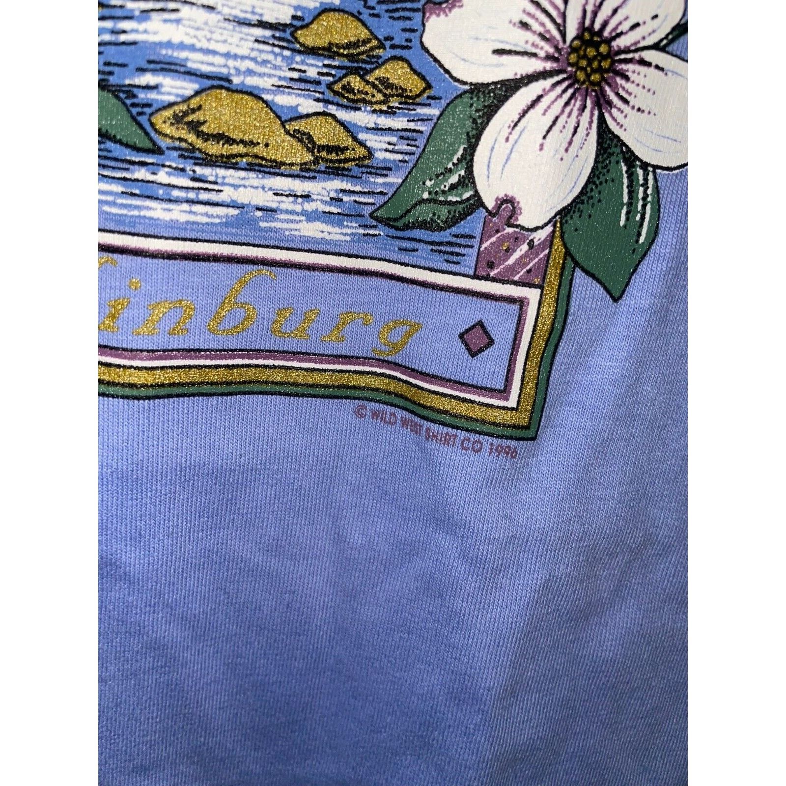Jerzees Vintage Gatlinburg Shirt TN Tennessee Purple Tee VTG 90s L Size US L / EU 52-54 / 3 - 7 Thumbnail