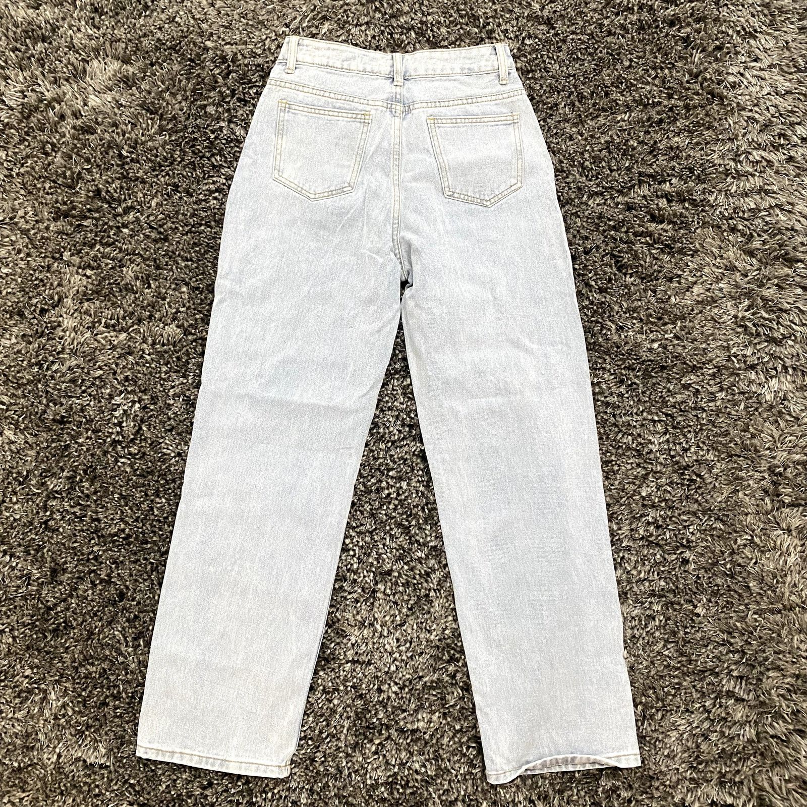 Shein Petite Straight Leg Jeans in Blue, Size XSP Size 25" / US 0 / IT 36 - 3 Thumbnail