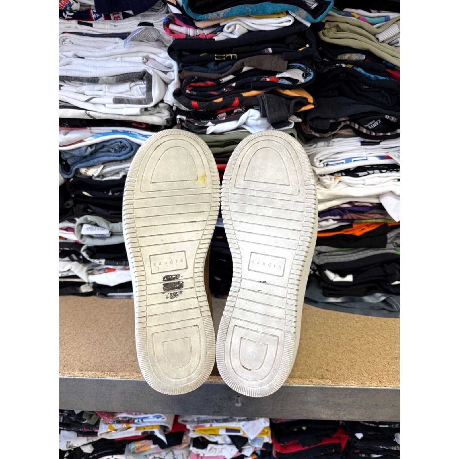 Sandro Sandro Paris Luxury Suede Sneakers Women Rare Retro Hype Beige 40 Nike? Size US 9 / IT 39 - 7 Thumbnail