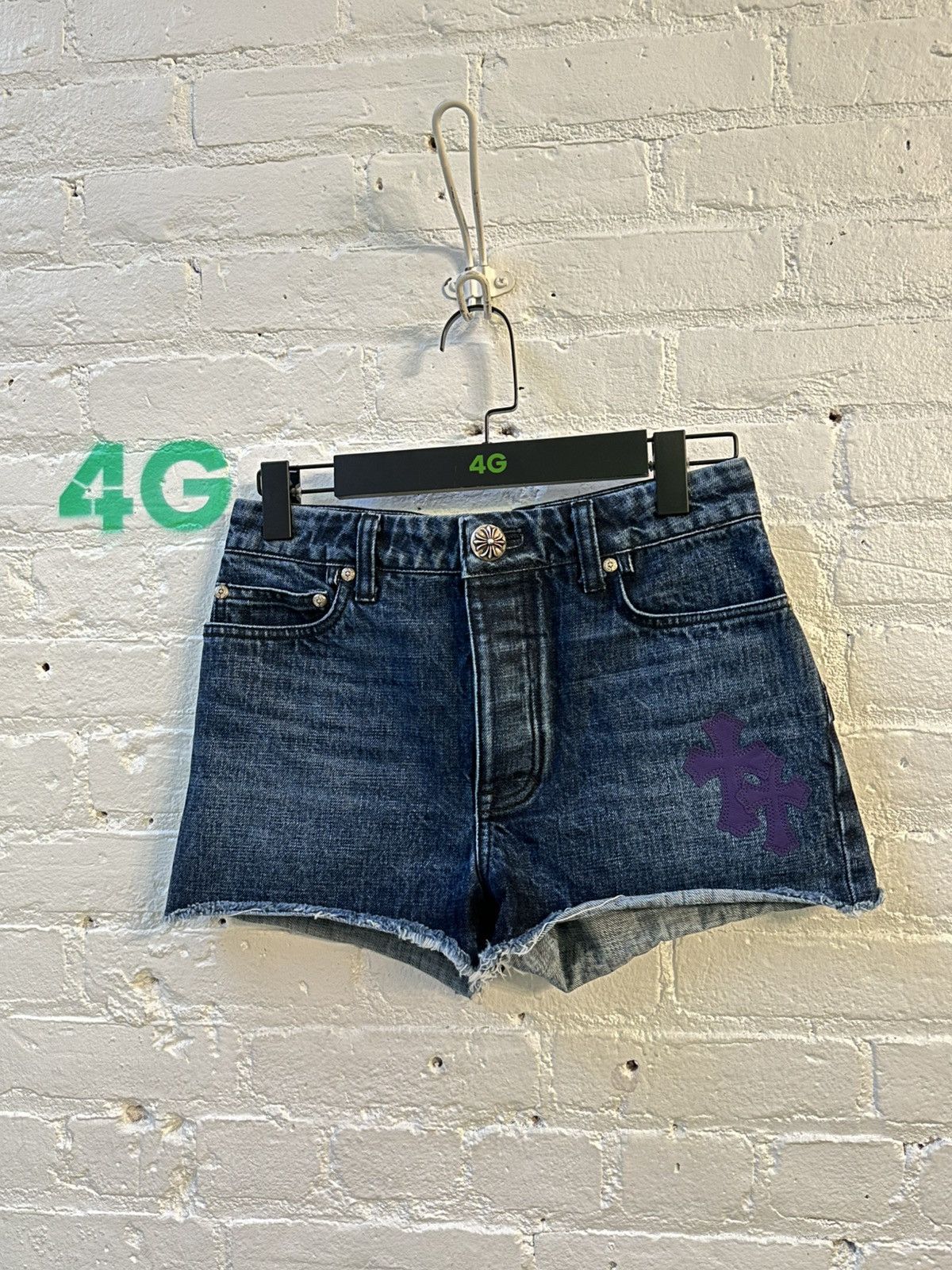 Chrome Hearts CHROME HEARTS SAINT BARTHS PATCH SHORTS Size 26" / US 2 / IT 38 - 4 Thumbnail