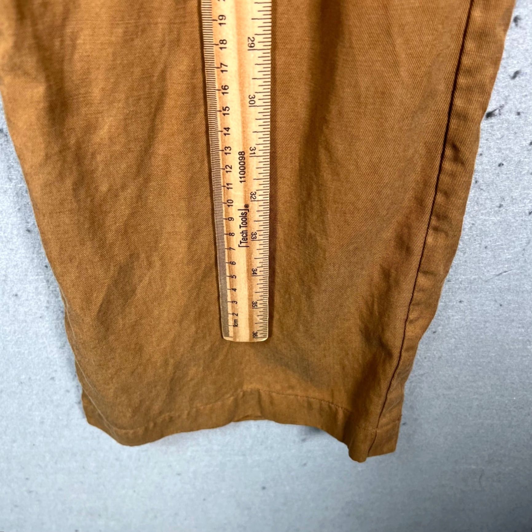 Madewell Madewell Pants Womens 00 Harlow Wide-Leg Brown Twill Linen Lyocell Cotton Blend Modern Chino 27in Inseam Womens Size 24" / US 00 / IT 34 - 7 Thumbnail