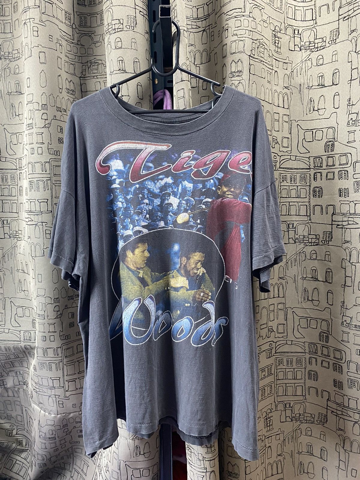 Rap Tees Faded 90s Tiger Woods Bootleg T Shirt Size US XXL / EU 58 / 5 - 1 Thumbnail
